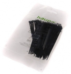 Kinnitusrihm Haupa, plastmass, must, 100 mm x 2.5 mm