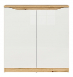 Kummut Nuis KOM2D, tamm v./valge v., 91.5 cm x 39.5 cm x 90 cm