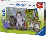 Pusle 3in1 Ravensburger Kittens 080465, 147 tk