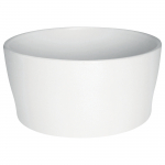 Lillepott Domoletti, keraamiline, valge v.