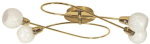 Valgusti lagi Candellux Avila 98-07148, E14, 4 x 40 W, valge v. / kuldne v., 12 x 12 cm