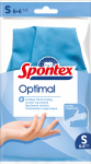 Kindad kummist Spontex Optimal, sinine v., S, 2 tk