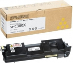 Toonerikassett Ricoh 408253, kollane v.