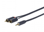 Kaabel Vivolink 3.5 mm, 2 x RCA male, 20 m, must