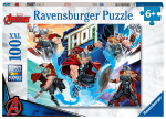 Pusle Ravensburger The Mighty Avenger Thor 133765V, 36 cm x 49 cm, 100 tk, mitmev&auml;rviline