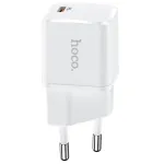 Telefoni laadija Hoco N10 PD20W USB-C, valge v., 20 W