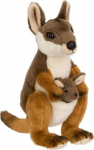 Pehme m&auml;nguasi WWF Wallaby With Joey, pruun v., 20 cm