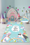 Vaip Conceptum Hypnose Cute Unicorn 876CHL1505, mitmev&auml;rviline, 120 cm x 80 cm