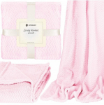 Pleed Springos Lovely Blanket HA7128, heleroosa, 130 cm x 180 cm