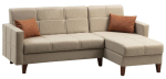 Diivanvoodi Hanah Home Polya 730MST1306, beež v., 130 x 216 cm x 86 cm