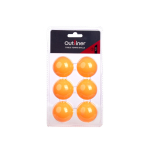 Lauatennise pall Outliner, 40 mm, 6 tk