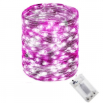 J&otilde;ulutuled MicroLED "Smart", 9.9 m, k&uuml;lm valge / roosa, 100 LED