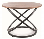 Kohvilaud Eos, pruun v./must v., 60 cm x 60 cm x 45 cm