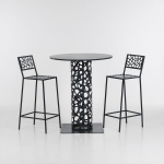 Aiam&ouml;&ouml;bli komplekt DM Grill, must v., 2 istekohta