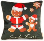 J&otilde;ulu dekoratiivne padjakate Gingerbreads PSWA-156, punane v./beež v./roheline v., 60 cm x 60 cm