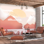 Fototapeet Artgeist Landscape At Sunset, 70 cm x 70 cm
