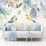Fototapeet Artgeist Colorful Titmouse, 70 cm x 100 cm