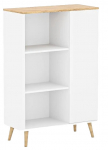 Raamaturiiul ADRK Fonzi, tamm v./valge v., 116 cm x 40 cm x 90 cm
