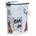 Lemmikloomatoidu s&auml;ilituskast Curver Dog, 10 l, 30 cm x 20 cm x 35 cm, valge v.