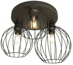 Valgusti lagi Emibig Nest 1371/3PREM, E27, 3 x 15 W, must v.