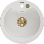 K&ouml;&ouml;givalamu Mexen Diego, graniit, 48.8 cm x 48.8 cm x 16.7 cm, valge