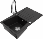 K&ouml;&ouml;givalamu koos kraaniga Mexen Cesar, vaik/graniit, 77.5 cm x 47 cm x 19 cm, must