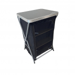 Matkalaud Outliner Camping, must, 55 cm x 48 cm x 86 cm