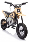 Laste elektriline mootorratas Lean Cars Cross Bike A9901, beež v.