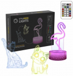 Dekoratsioon Manta 3D Animals LED-valgustusega, 20 cm, 10 cm, mitmev&auml;rviline