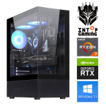 Statsionaarne arvuti Intop Ryzen 7 5700X, 2500 GB, DDR4 16 GB, SSD+HDD 500 GB 2 TB, Nvidia GeForce RTX5060 8 GB GDDR7, Windows 11 Home