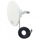Antenn HiSmart 5G LTE CBRS 2x2 MIMO Dish, 3300 - 4200 MHz