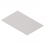 Kinnitusplaat Arras, 160 mm x 100 mm x 2 mm, 50 tk