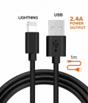 Kaabel Alburnus, Lightning, 100 cm, must