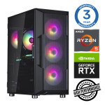 Statsionaarne arvuti Intop AMD Ryzen 5 5500, DDR4 16 GB, SSD+HDD 1 TB 2 TB, Nvidia GeForce RTX3050 6 GB GDDR6