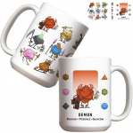 Tass Molom RPG Demon, valge/mitmev&auml;rviline, 0.44 l