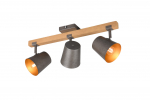 Valgusti lagi Trio Bell 801900367, E14, 3 x 25 W, pruun v.
