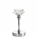 K&uuml;&uuml;nlahoidja Dalia, kristall/metall, &Oslash; 12 cm, 24 cm, l&auml;bipaistev v.