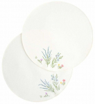 Lauamatt Homla Zaira 244096, 38 cm x 38 cm, 2 tk, Valge v.