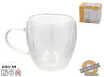 Topeltseinaga klaasist tass Kitchen&GO, l&auml;bipaistev v., 0.25 l