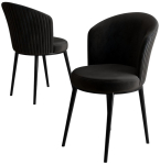 Toolide komplekt Kalune Design Risa 240CHR4144, matt, must v., 41 cm x 45 cm x 87 cm, 2 tk