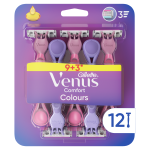 Raseerija, &uuml;hekordne Gillette Venus Comfort Colours, 12 tk