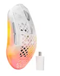 Juhtmevaba m&auml;nguhiir Steelseries Aerox 3 Wireless Gen 2 Ghost, 2.4 ghz / bluetooth / usb, valge v.