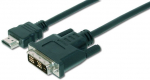 Adapter Assmann AK-330300-020-S HDMI male, DVI-D male, 2 m, must v.