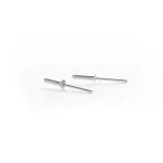 Alumiiniumist needid poolringikujulise peaga Haushalt, 4.8 mm x 22 mm, 50 tk