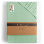 Voodilina Restilo Amber, roheline v., 200 x 200 cm, kummiga