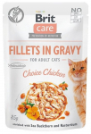 Kassi m&auml;rgtoit Brit Care Fillets in Gravy Choice Chicken, kanaliha, 0.085 kg