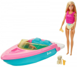 Nukk Mattel Barbie Doll And Boat GRG30, 29 cm