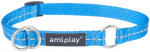 Kaelarihm koertele Amiplay Reflective, sinine, 250 - 400 mm x 15 mm, 25-40