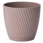 Lillepott Form Plastic Mika 170 10489425, pol&uuml;prop&uuml;leen (pp), &Oslash; 17 cm, pruun v.