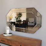 Peegel Kalune Design A313Y, rippuv, 100 cm x 60 cm, pronksiv&auml;rvi v.